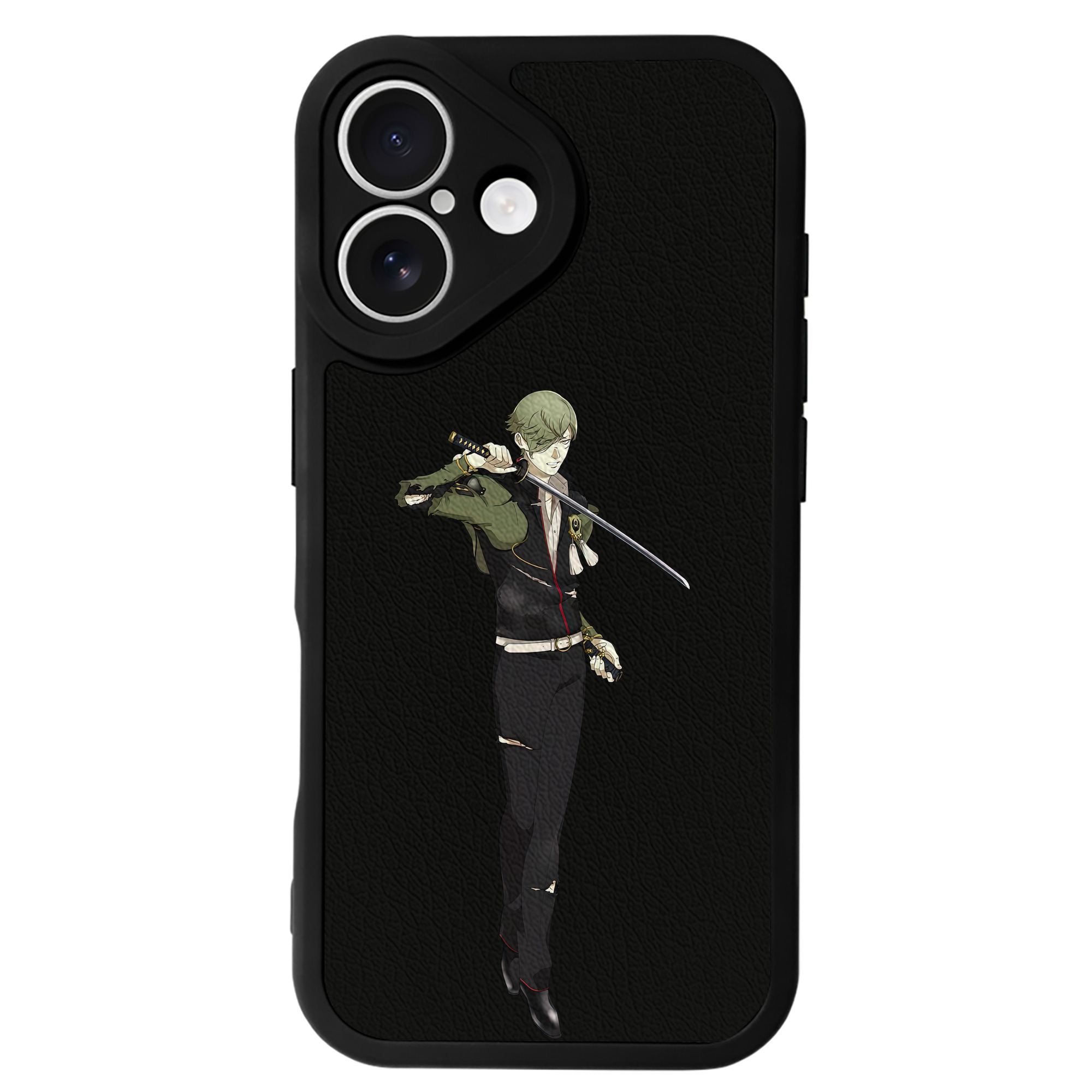 （画像用） 刀剣乱舞 Touken Ranbu 【iPhone 16シリーズ対応】シリコンスマホケース（レザー調） 材質：シリコン